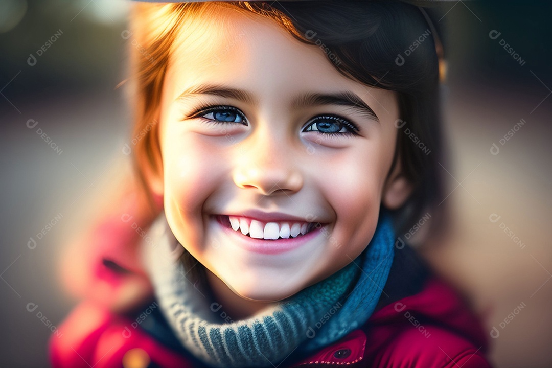 Pequena brincalhona linda linda garota rindo