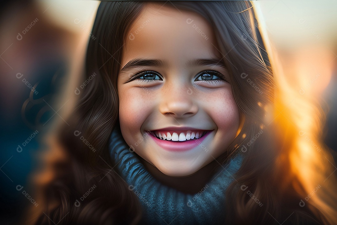 Pequena brincalhona linda linda garota rindo