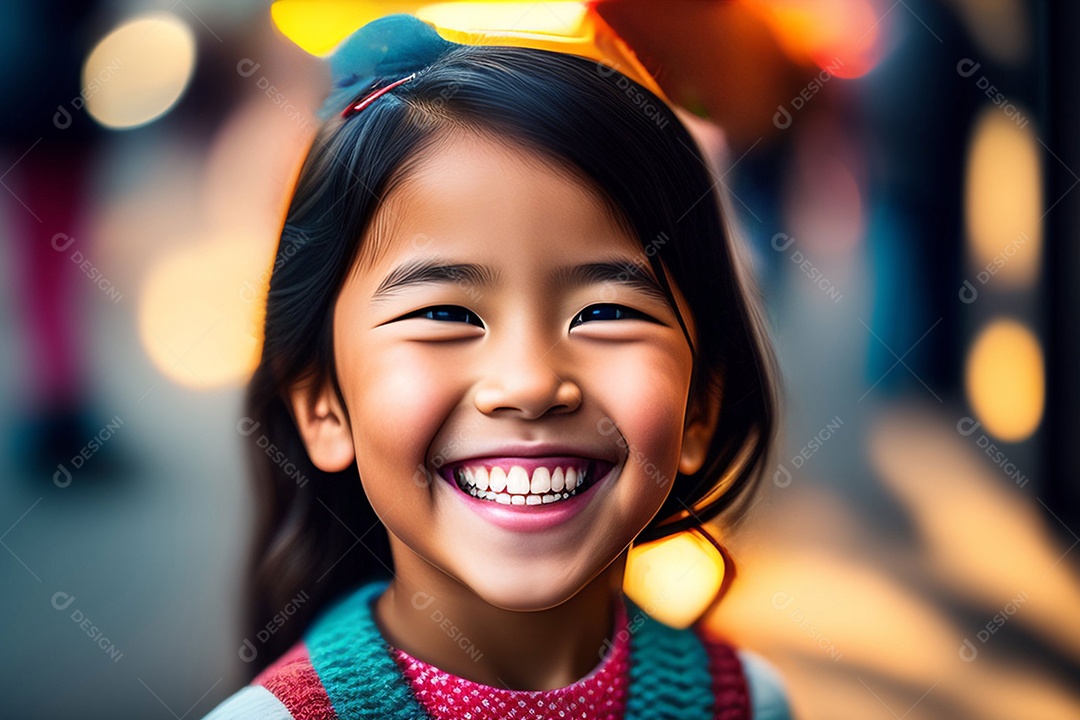 Pequena brincalhona linda linda garota rindo