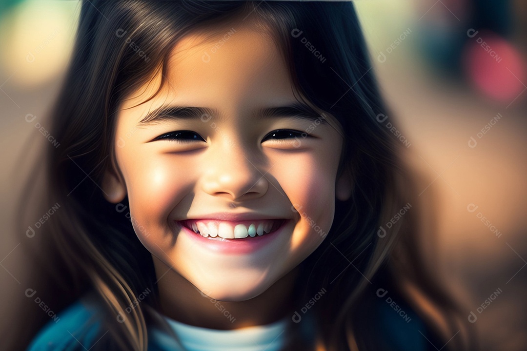 Pequena brincalhona linda linda garota rindo