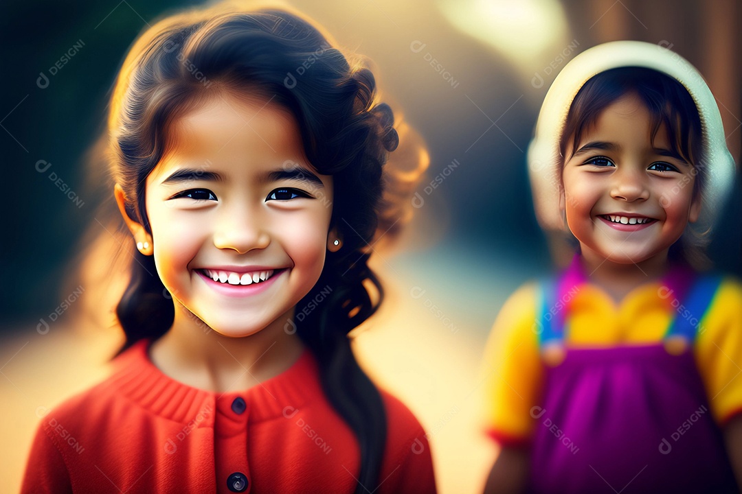 Pequena brincalhona linda linda garota rindo