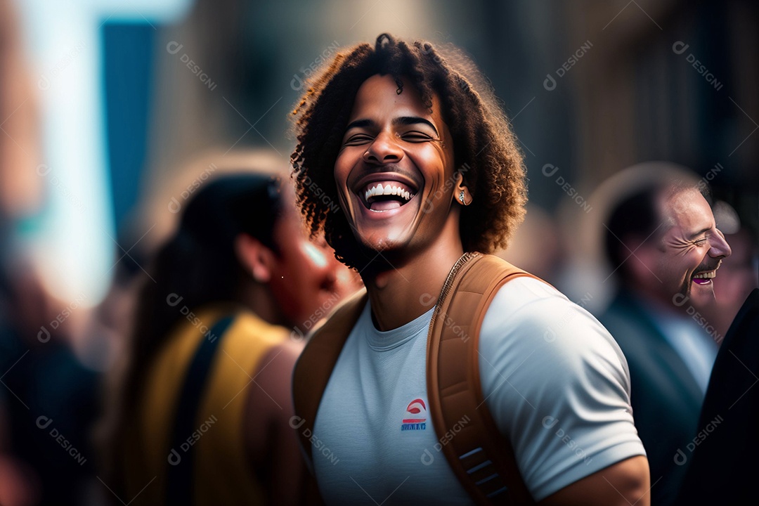 Foto de uma gargalhada