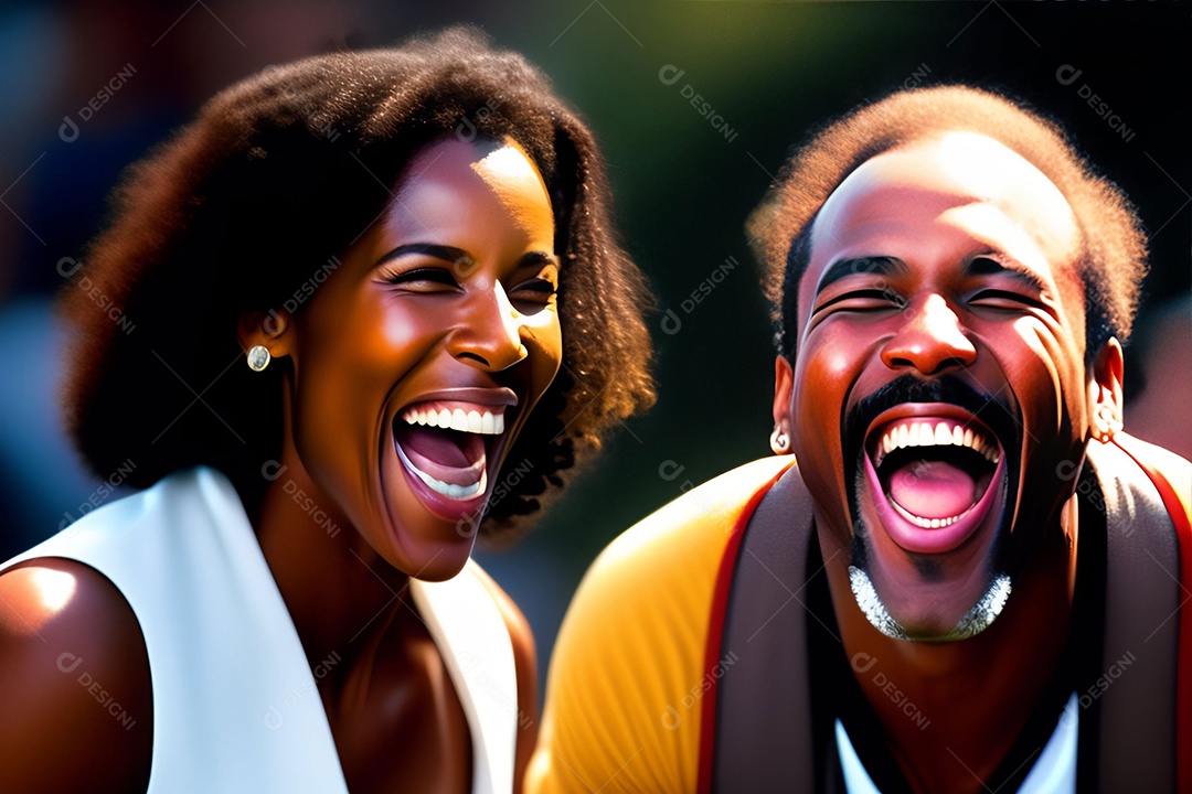 Foto de uma gargalhada