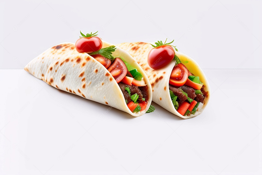 Gastronomia burrito comida fast food