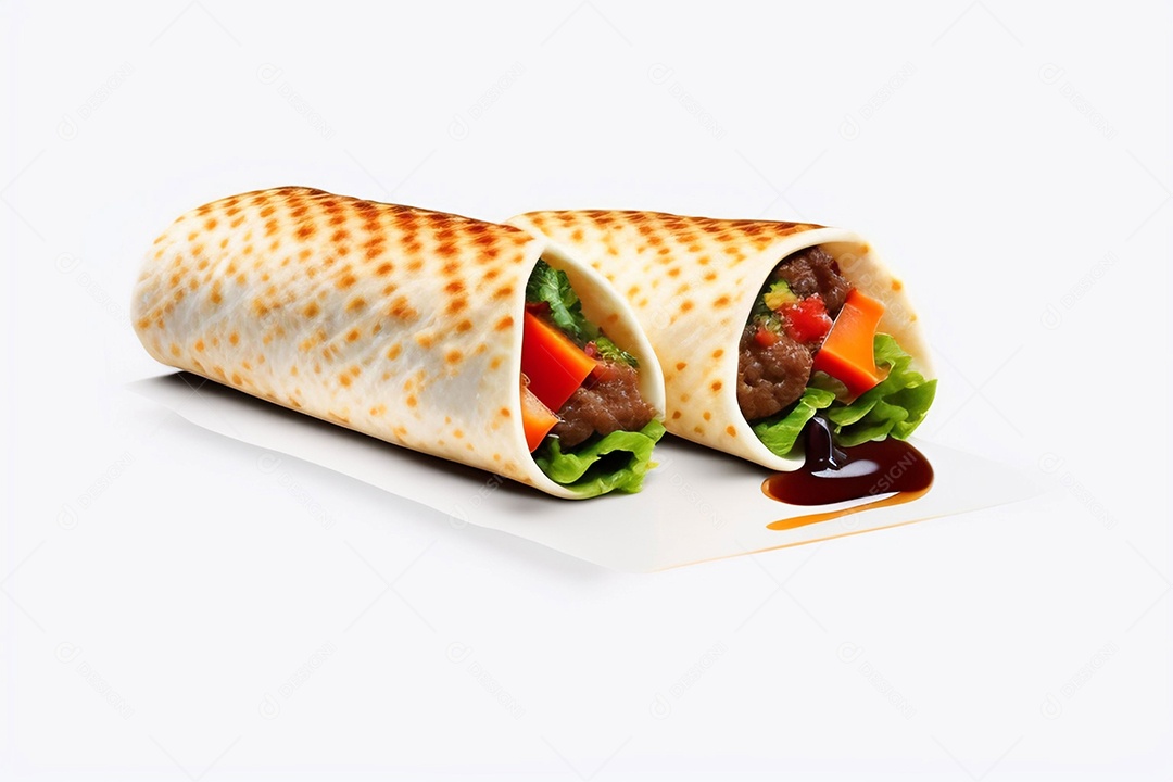 Gastronomia burrito comida fast food