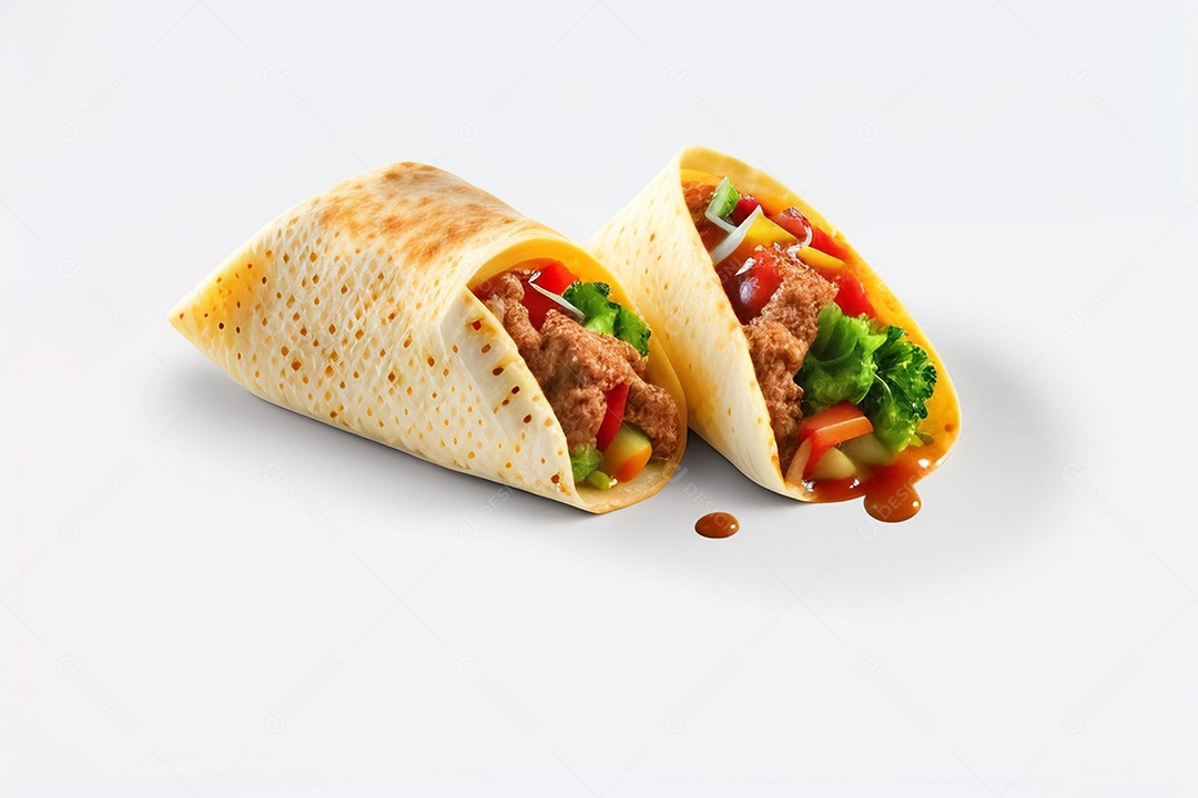 Gastronomia burrito comida fast food