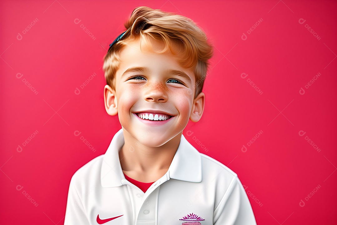 Garotinho lindo rindo