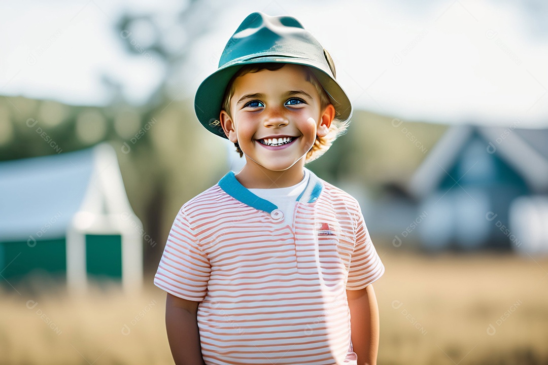 Garotinho lindo rindo