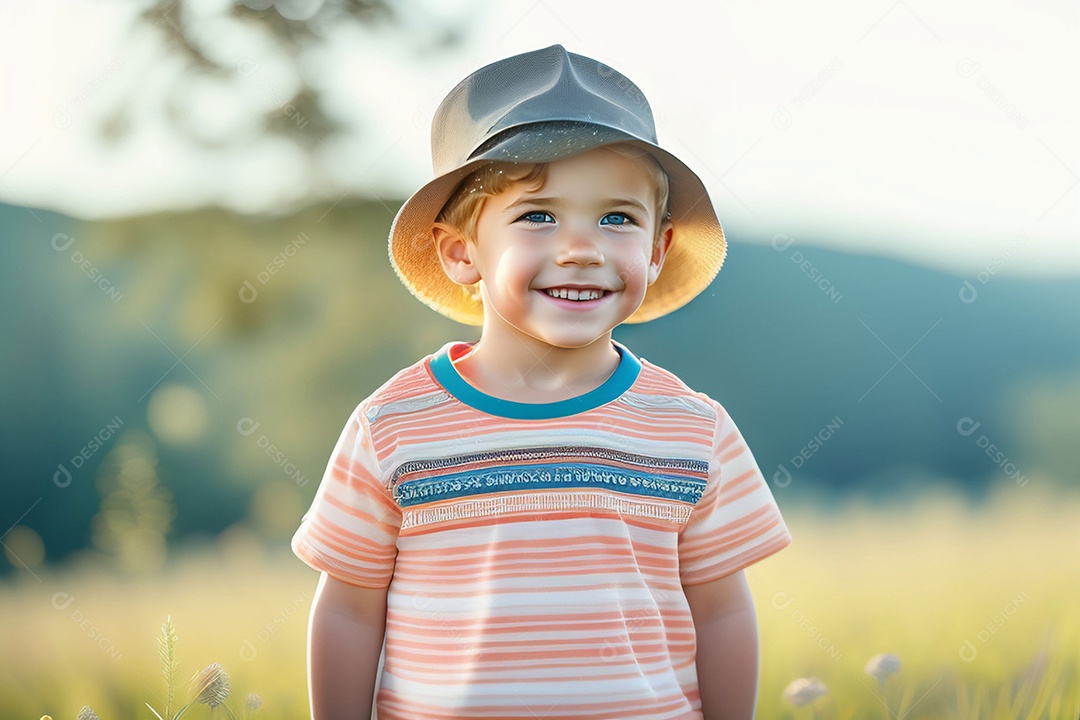 Garotinho lindo rindo