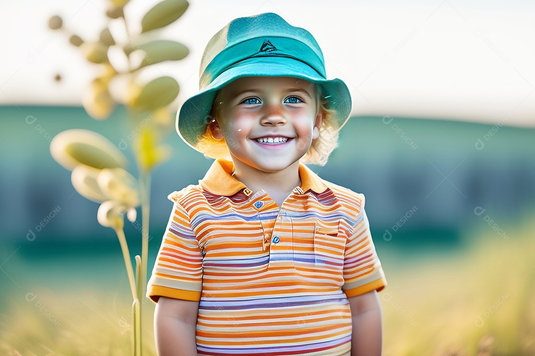 Garotinho lindo rindo