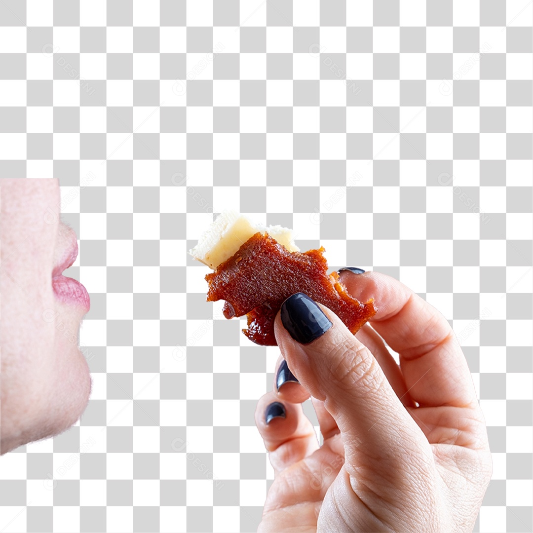 Mulher Saboreando Doces PNG Transparente