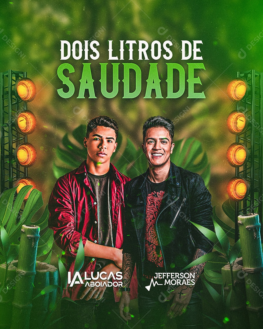 Flyer Show Lucas Aboiador Jefferson Moraes Social Media PSD Editável