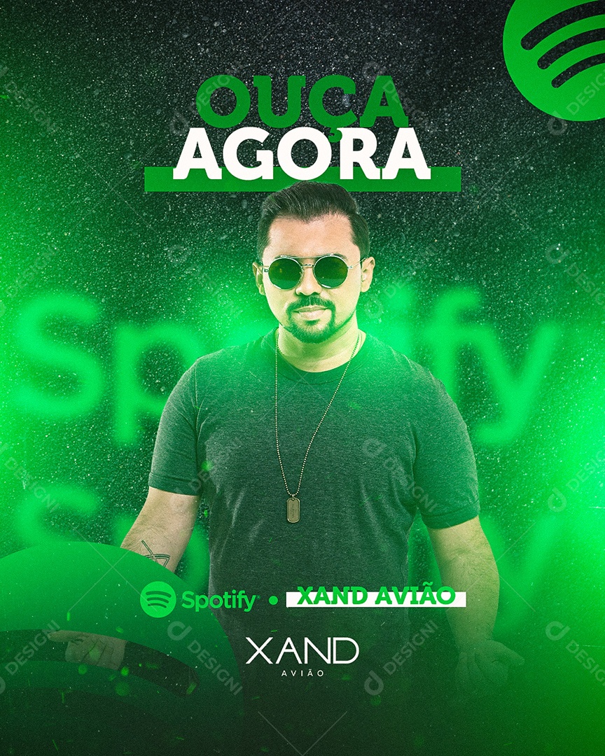 Flyer Show Xand Avião Social Media PSD Editável