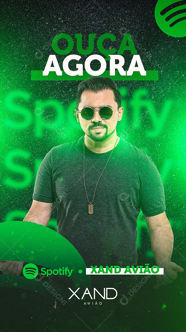 Flyer Show Xand Avião Story Social Media PSD Editável