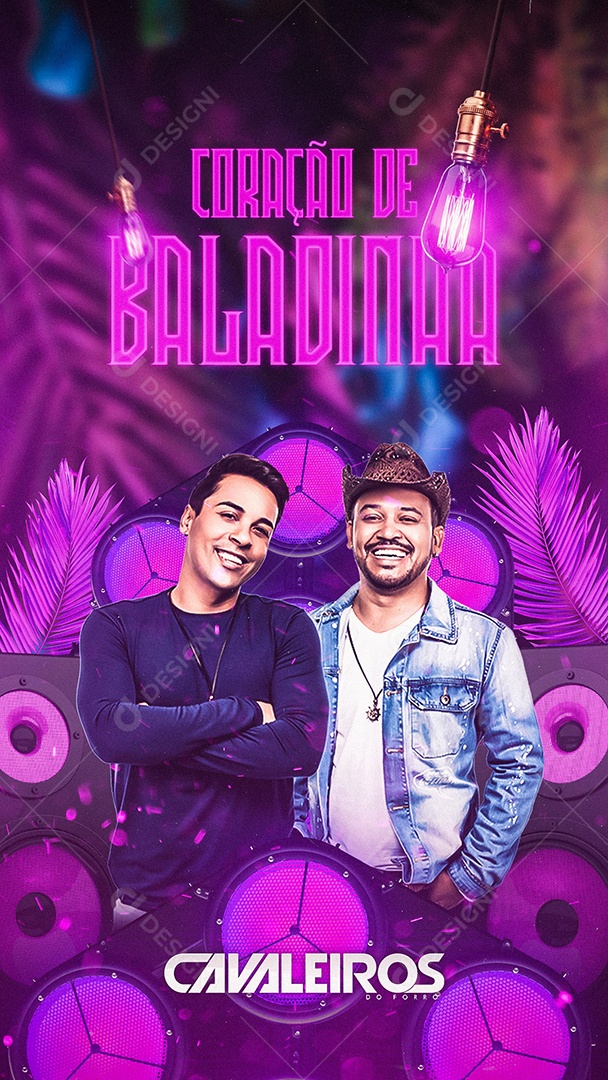 Flyer Show Cavaleiro do Forró Story Social Media PSD Editável