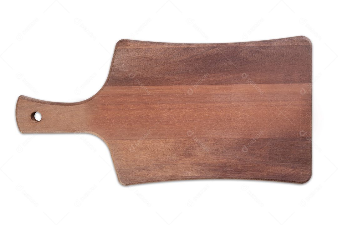 Placa de corte isolada no fundo branco