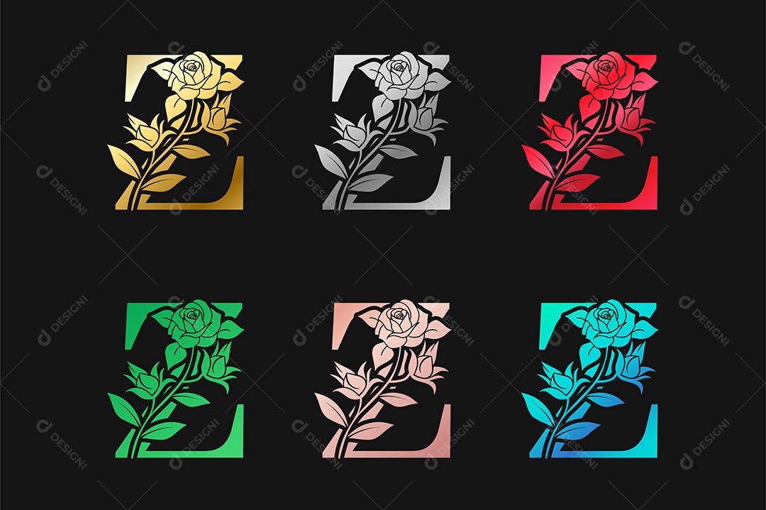 Alfabeto Letra Z Com Efeito Vetor EPS Editável