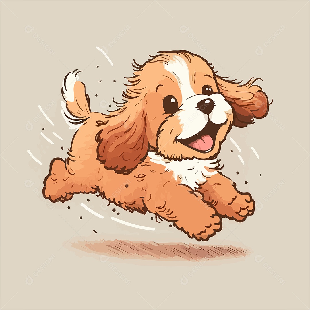 Ilustração de Cachorro Vetor EPS Editável