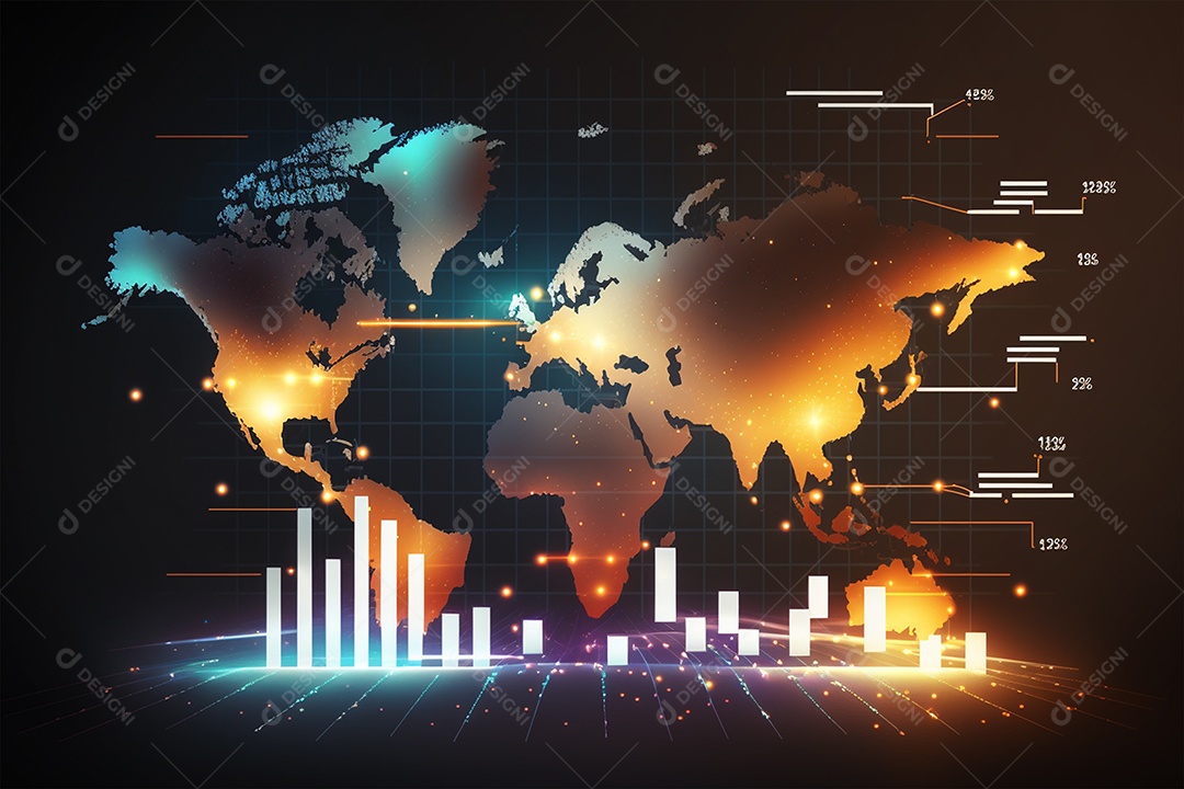 Fundo de gestão de ativos e prosperidade de negócios de tecnologia de finanças e dinheiro gerado por IA