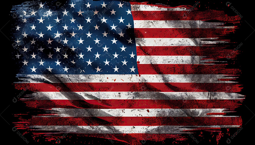 Dia Memorial da Bandeira Americana lembrando os soldados caídos em todo o mundo Dia da Independência, hora da revolução!