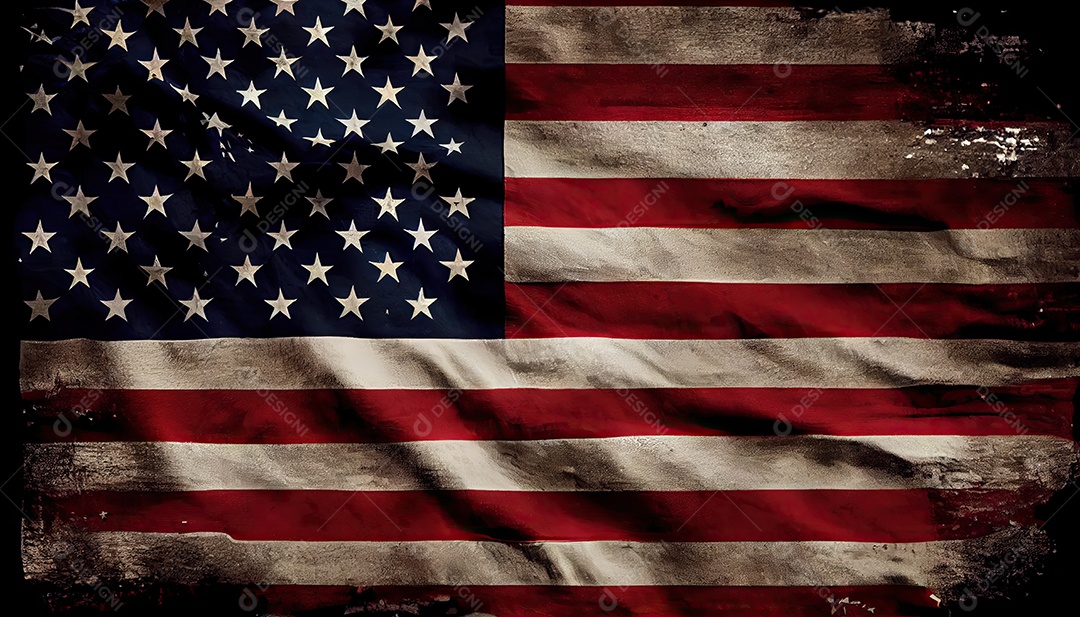 Dia Memorial da Bandeira Americana lembrando os soldados caídos em todo o mundo Dia da Independência, hora da revolução!