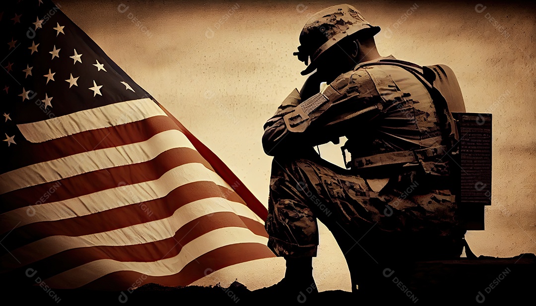 Memorial Dia lembrando os soldados caídos em todo o mundo