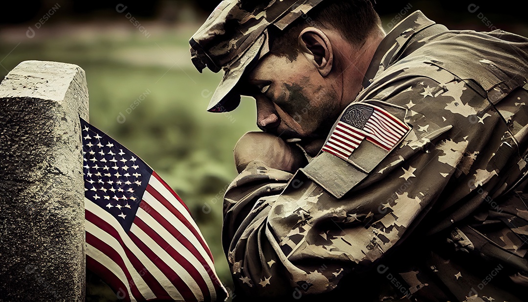 Memorial Dia lembrando os soldados caídos em todo o mundo