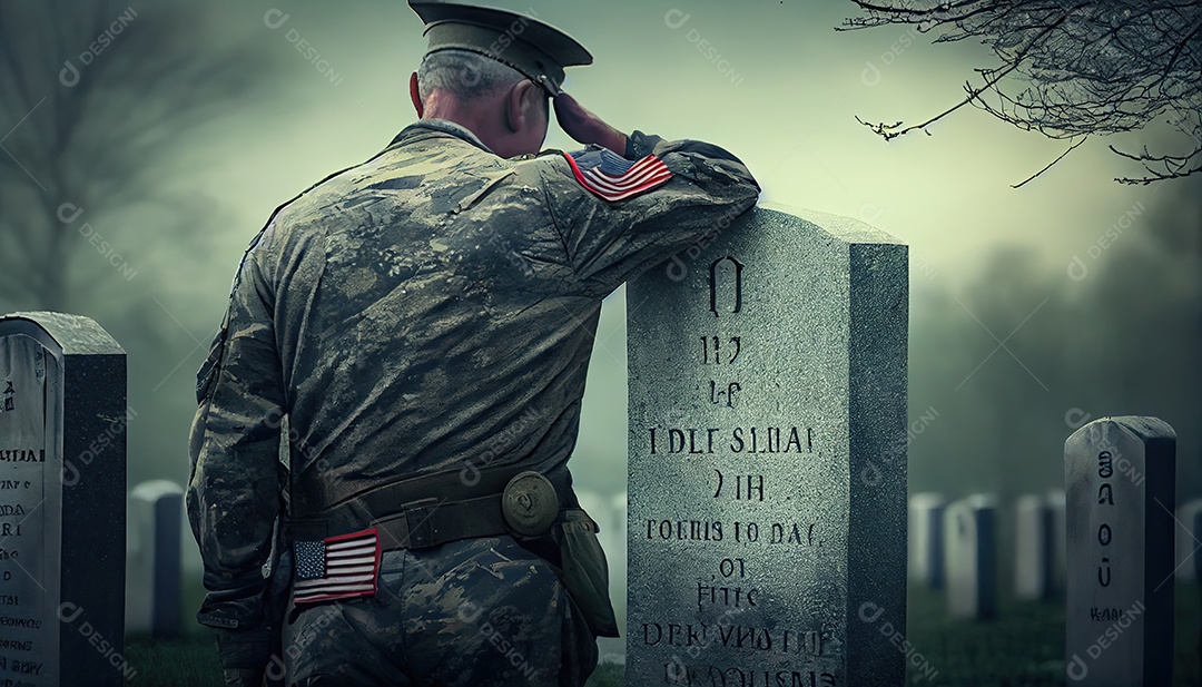 Memorial Dia lembrando os soldados caídos em todo o mundo