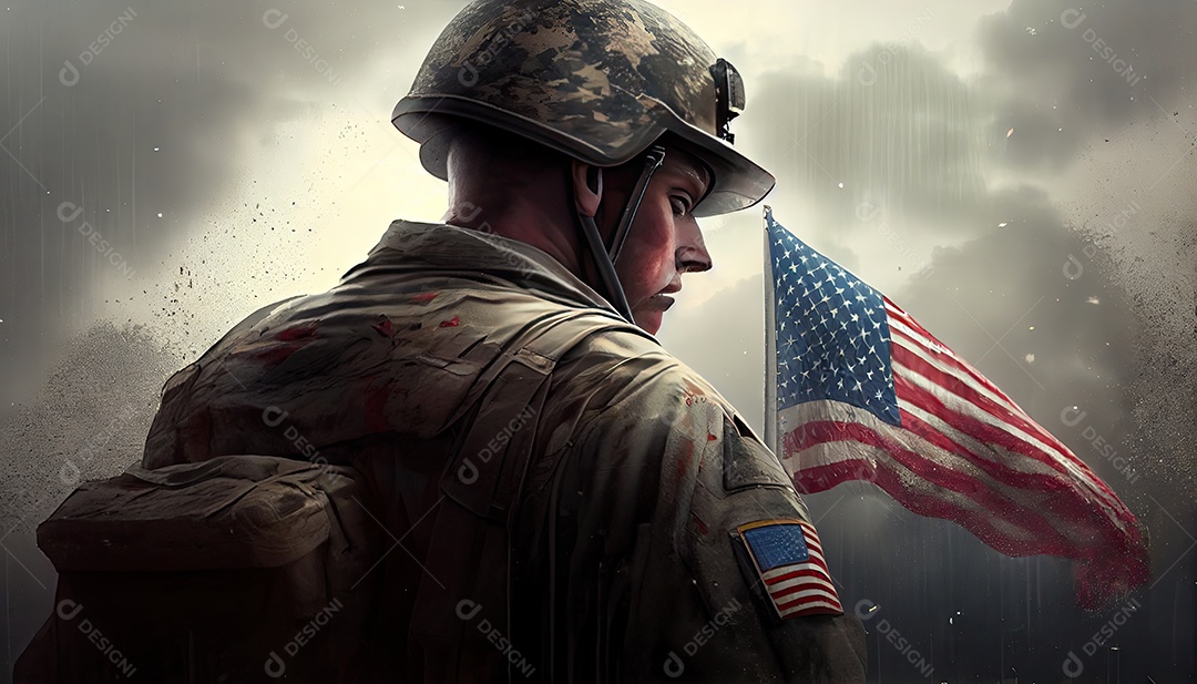 Memorial Dia lembrando os soldados caídos em todo o mundo