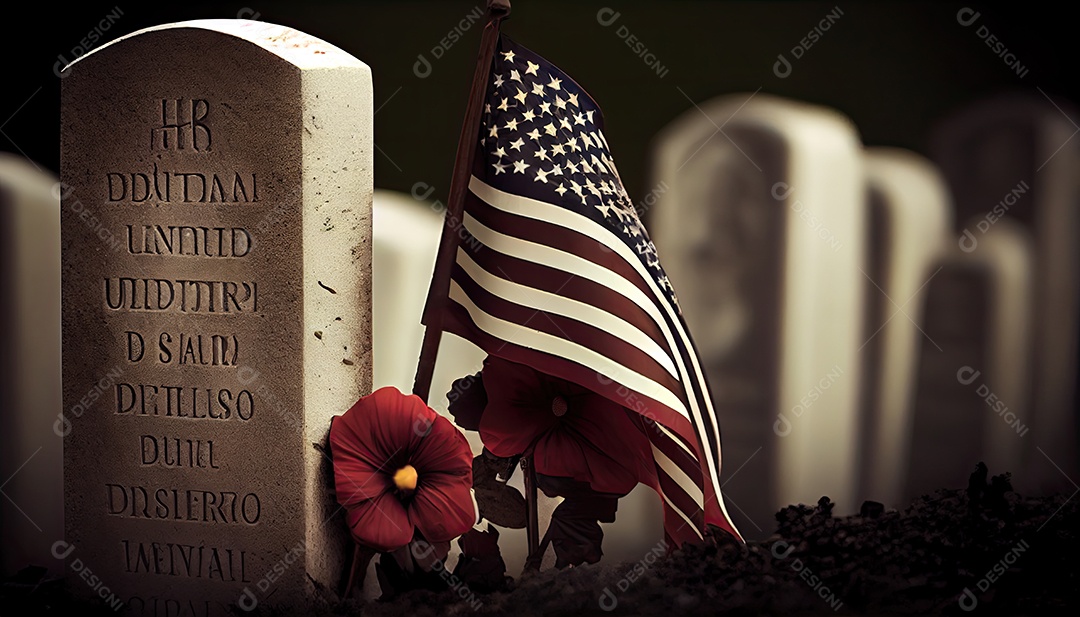 Memorial Dia lembrando os soldados caídos em todo o mundo