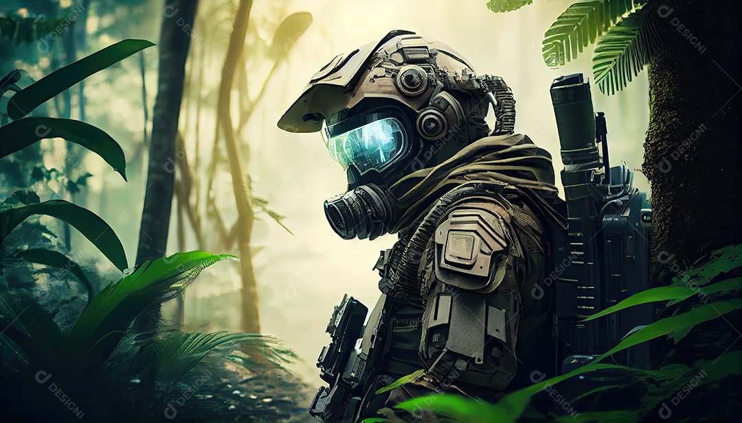 Empreiteiros de serviço de segurança privada a unidade especial de elite soldado de proteção total segurando rifle de assalto visando o alvo Dia Memorial lembrando os soldados caídos em todo o mundo