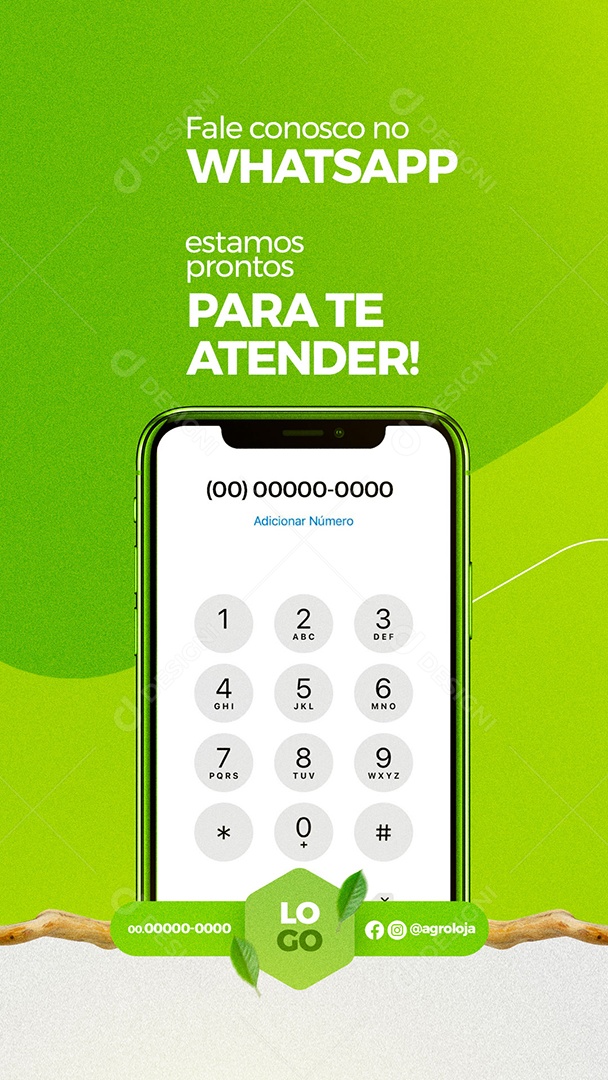 Máquinas e Implementos Agrícolas Fale Conosco no Whatsapp Agronegócio Story Social Media PSD Editável