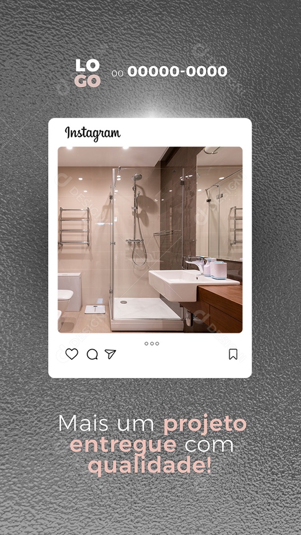 Mais um Projeto Entregue com Qualidade! Vidraçaria Story Social Media PSD Editável