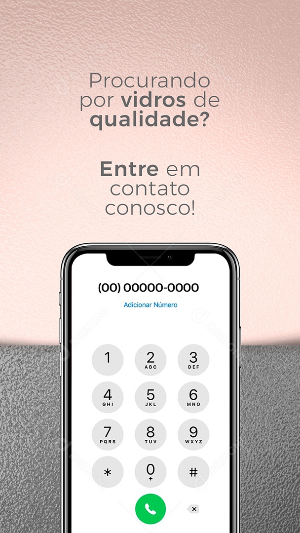 Procurando Por Vidros de Qualidade? Entre em Contato Conosto! Vidraçaria Story Social Media PSD Editável
