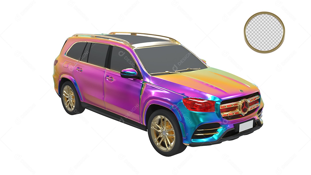 Elemento 3D Para Composição Carro PSD