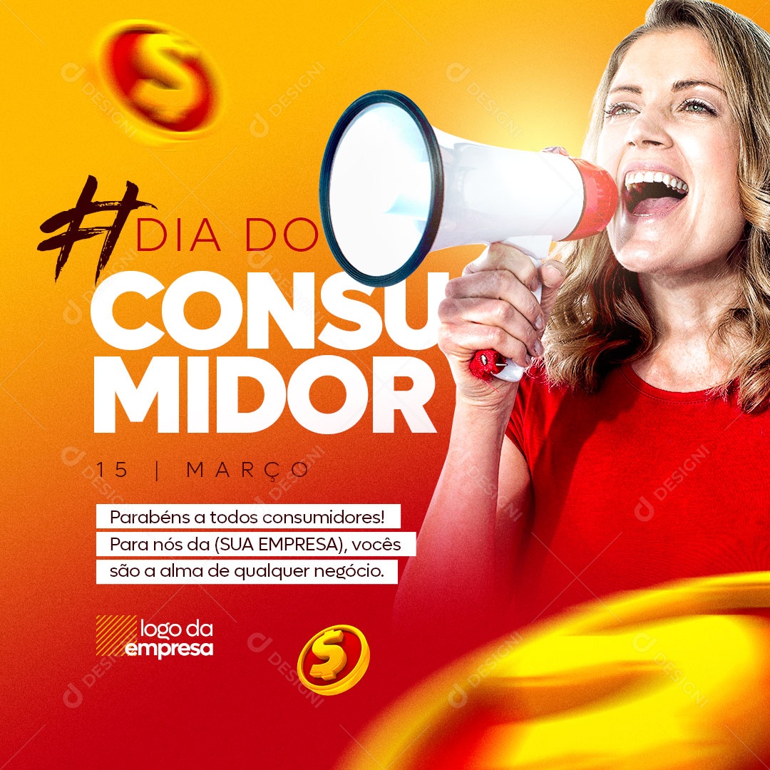 Dia Do Consumidor 15 de Março Social Media PSD Editável