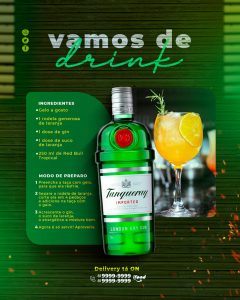Vamos de Drink Social Media PSD Editável