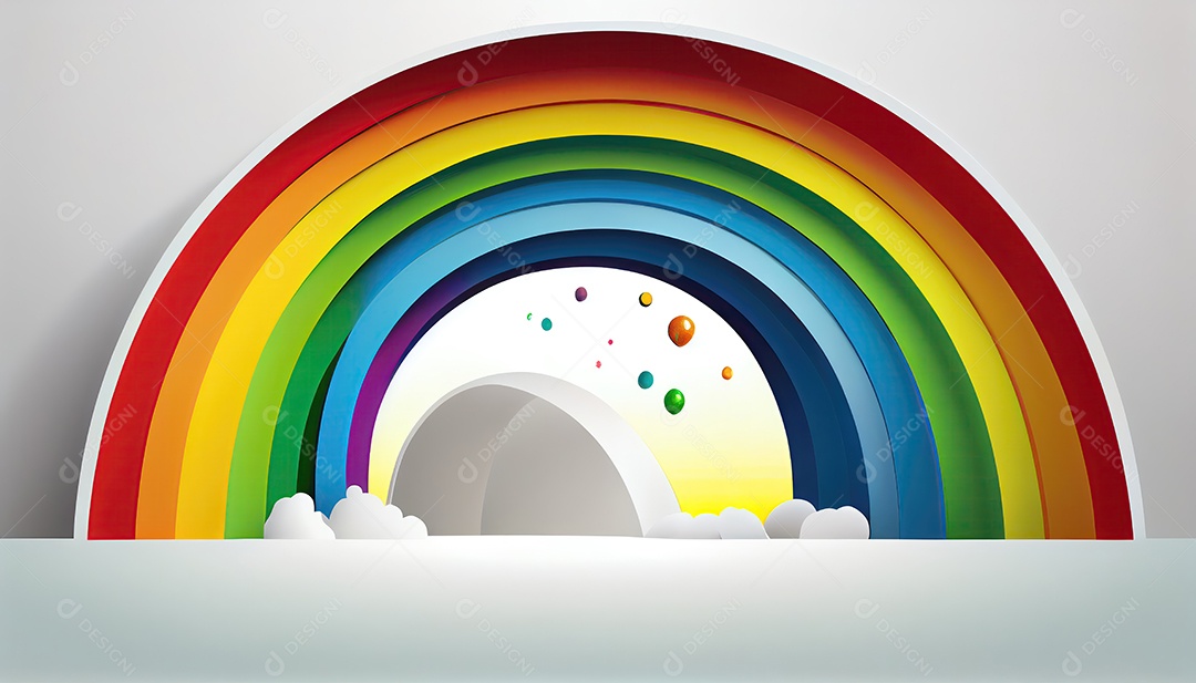 Junho, cena de fundo branco do arco-íris, mês e dia do orgulho, o amor conquista tudo