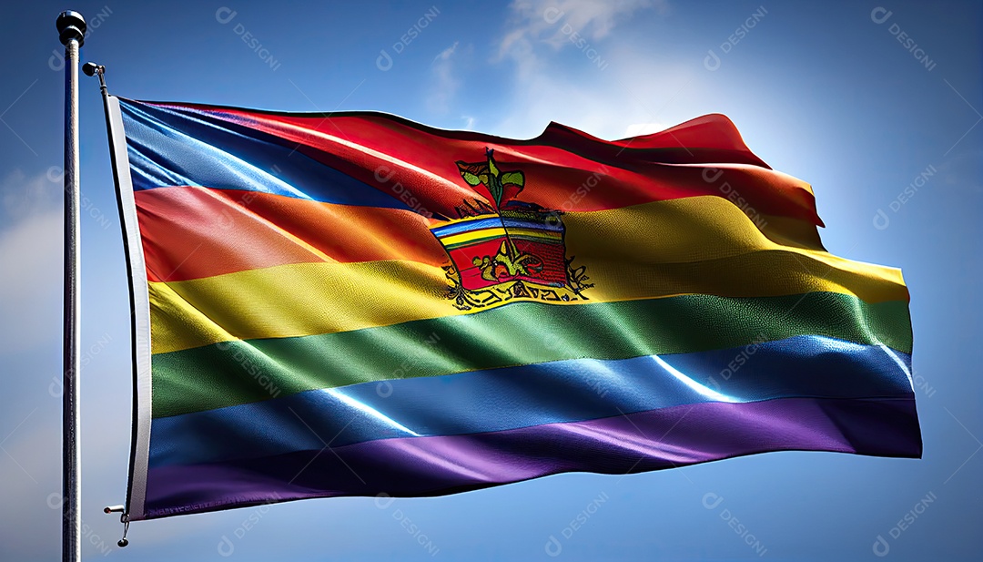 Bandeira do orgulho Coração do orgulho Mês e dia do orgulho o amor conquista