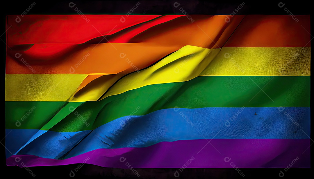 Bandeira do orgulho Coração do orgulho Mês e dia do orgulho o amor conquista