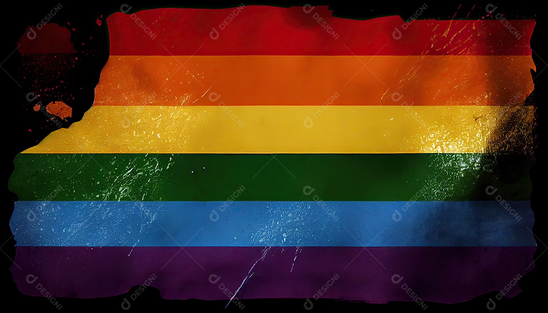 Bandeira do orgulho Coração do orgulho Mês e dia do orgulho o amor conquista