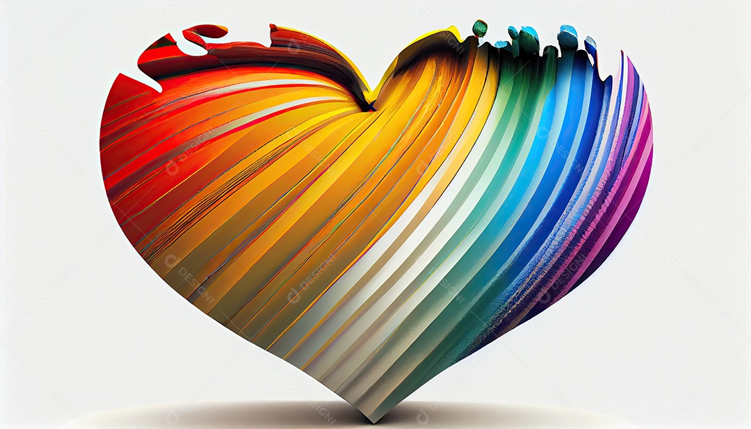 Orgulho Coração Orgulho Mês e Dia o amor conquista tudo