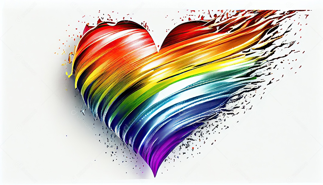 Orgulho Coração Orgulho Mês e Dia o amor conquista tudo