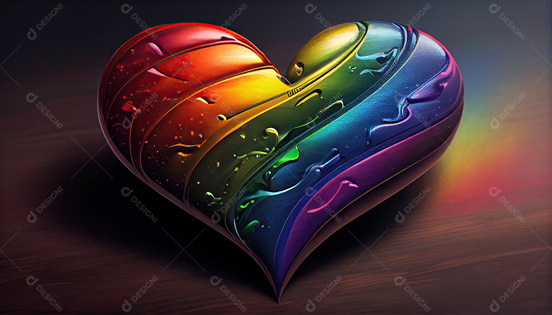 Orgulho Coração Orgulho Mês e Dia o amor conquista tudo