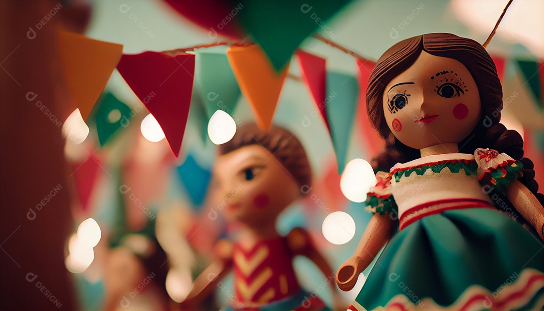 Ilustração de tradicional festa junina