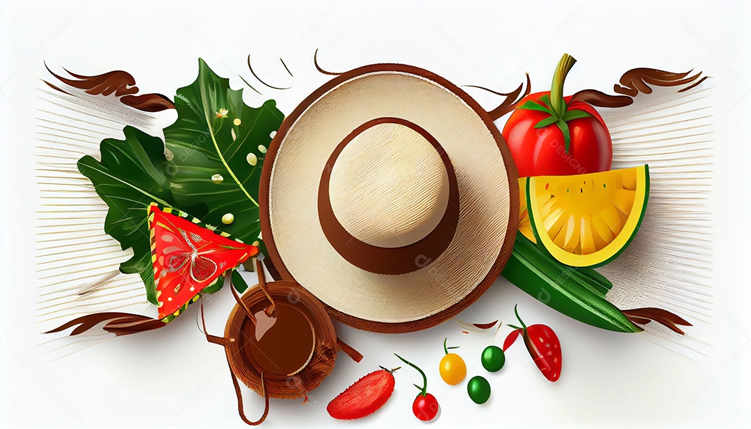 Ilustração de tradicional festa junina