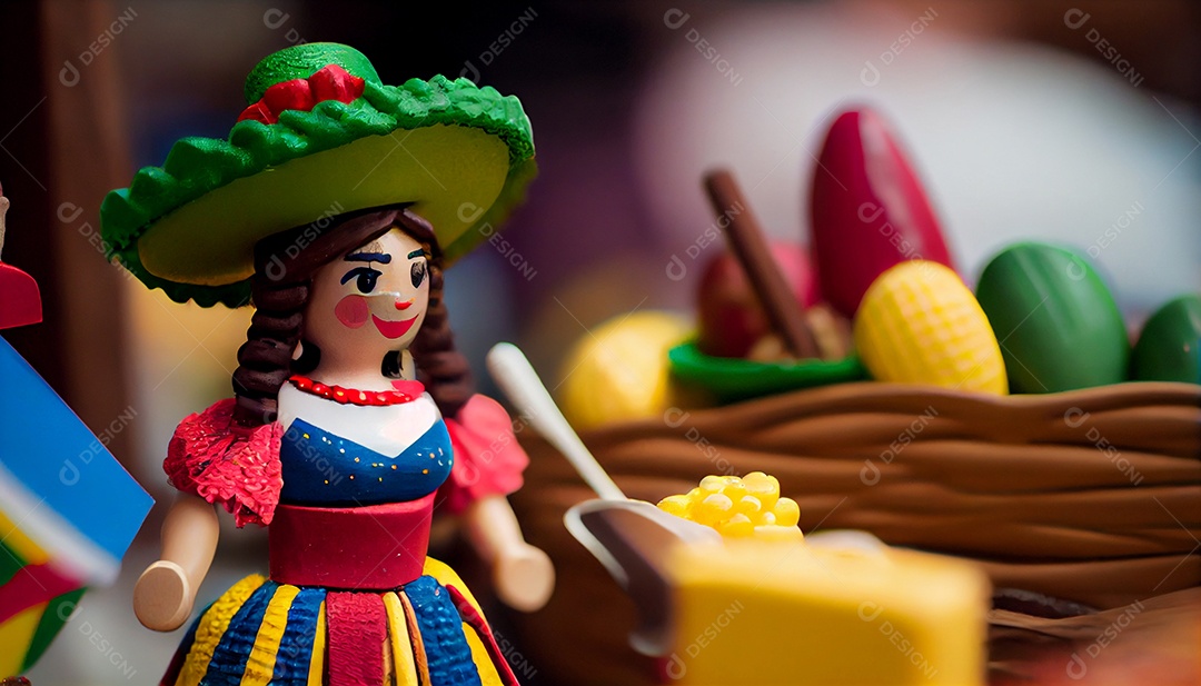 Ilustração de um festival