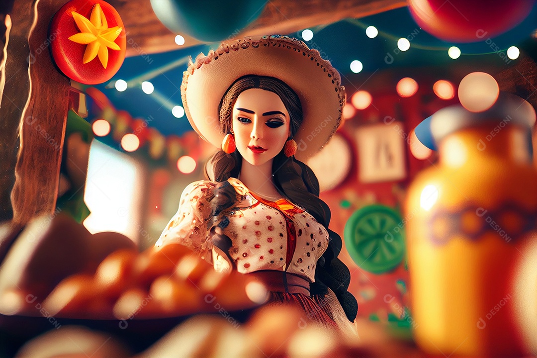 Ilustração para festa junina