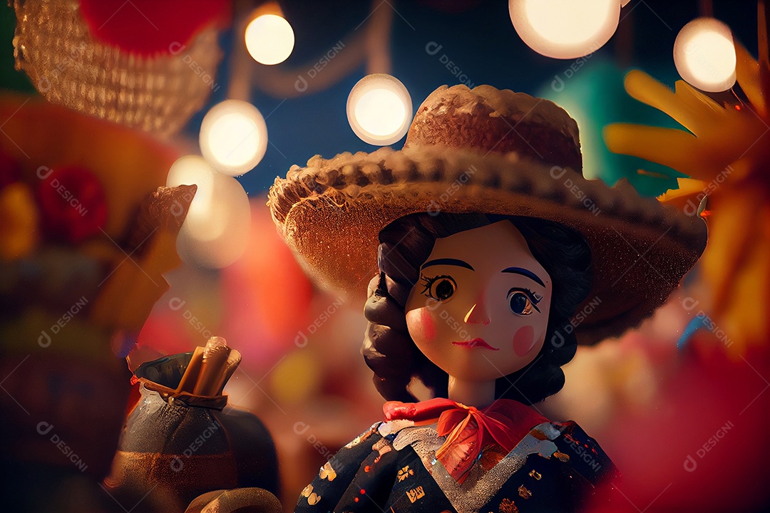 Ilustração para festa junina