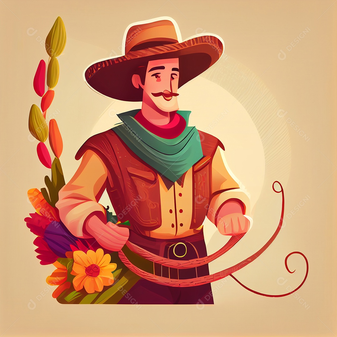 Ilustração para festa junina